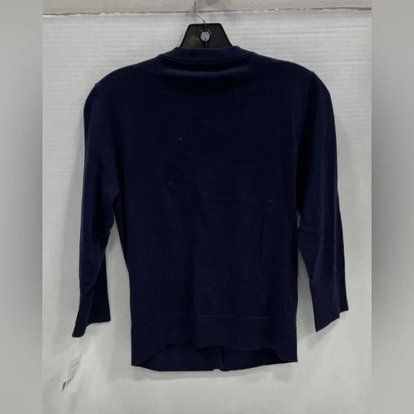 Kate Spade Navy Cardigan with Beaded Details - Picture 2 of 6